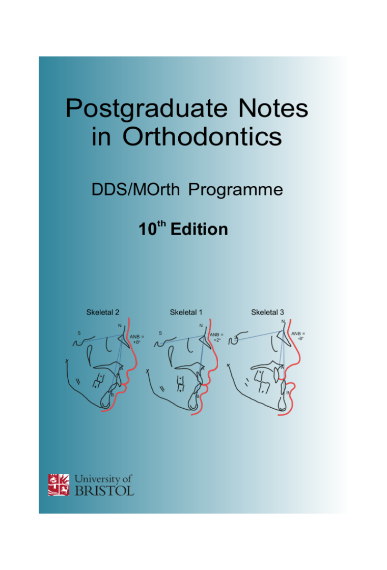 Postgraduate Notes in Orthodontics Textbook 10th Edition
